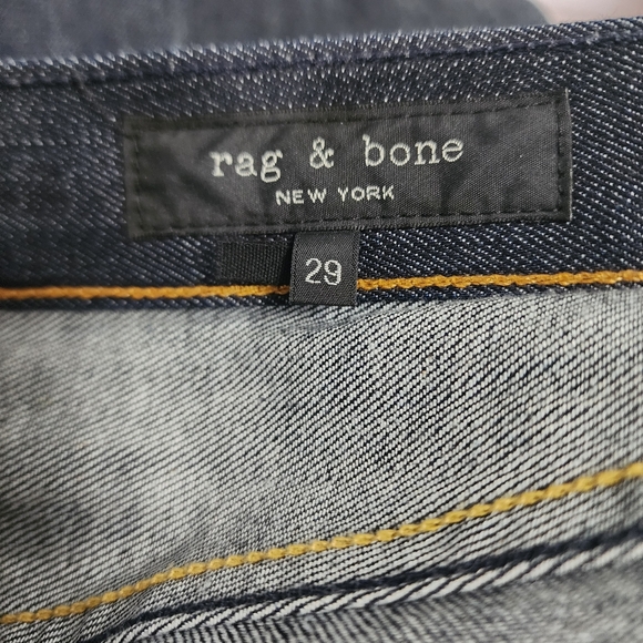 NEW Rag & Bone Dark Wash Raw Fit 2 Slim Fit Jeans 29 x 32
